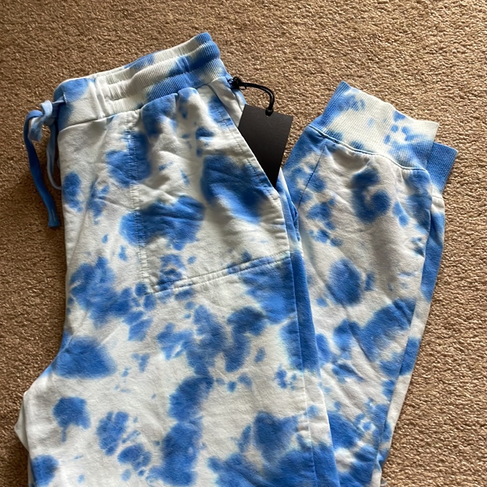 Tie dye cotton blend sweat pants - Picture 5 of 9